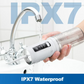 🔥Wasserzahnseide, kabellose, tragbare Munddusche zur Zahnreinigung, 230 ml, 3 Modi, IPX7 wasserdicht, für zu Hause und auf Reisen