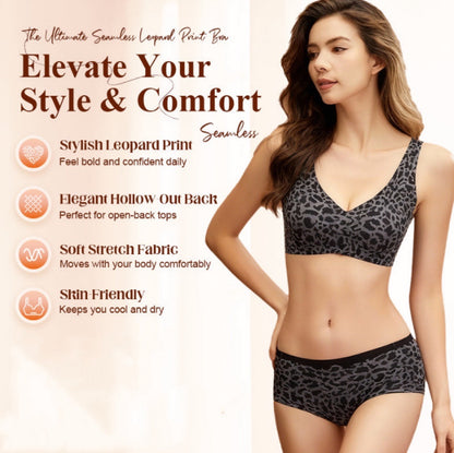 🎉LETZTER TAG DES AUSVERKAUFS – 57 % RABATT🎉Stylischer, atmungsaktiver Alltags-BH mit Leopardenmuster