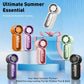 🌀Nur 13.99€ diesen Sommer!!!💨Mini-Handventilator mit LED-Anzeige –👍5-stufiger Turbo-Ventilator im Taschenformat.✨Über USB aufladbar, schnelle Kühlung für Reisen und beim Schminken. Das perfekte Geschenk.  Tragbare Kühlung