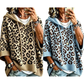 💞 Über 100.000 verkauft – der beliebteste Hit – jetzt zum halben Preis！Gestrickter Hoodie mit Leopardenmuster für Damen