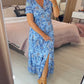 🌷Neuheiten im Frühjahr 2026 🌷Kleid mit Blumendruck und V-Ausschnitt