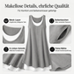 🔔 Letzte 100 Stück – solange der Vorrat reicht! Lässiges, lockeres, ärmelloses Tanktop-Kleid in Layering-Optik für Damen