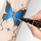 🎨Jetzt 50 % Rabatt! Temporäre Tattoo-Stifte für die Haut – Langanhaltende, wasserfeste Körperkunst-Tattoo-Stifte, DIY-Set für temporäre Tattoos für Partys, Festivals, Halloween & Cosplay