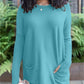 🎁Heißer Verkauf 49% RABATT⏳Langarm-Daumenloch-Pullover-Taschentunika🌹🌟