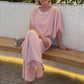 💥Begrenzte Zeit 50% Rabatt💥Elegantes zweiteiliges Set im Colorblock-Stil mit Pailletten