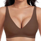 🔥Heute -50%!💕👙Nahtloser, kabelloser Push-up-BH für Damen – Tiefes V