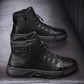 Schwarze Stiefel | Schwarze warme Lederstiefel