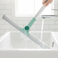 🧹✨ Silikon-Bodenschaber & Fensterabzieher 2in1 – Trocken & nass – entfernt Haare & Schmutz rückstandslos – ideal für Fliesen, Glas & Glasduschen 💧🧽