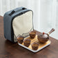 🍵Mit 4 Tassen und Reisetasche 🛍️ 2024 neuer Teebereiter mit 360°-Drehung