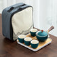 🍵Mit 4 Tassen und Reisetasche 🛍️ 2024 neuer Teebereiter mit 360°-Drehung