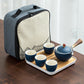 🍵Mit 4 Tassen und Reisetasche 🛍️ 2024 neuer Teebereiter mit 360°-Drehung