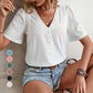 🎁 Hot Sale 49% RABATT ⏳ Neue Damen-Bluse mit kurzen Ärmeln 🔥 Oster-Rabattaktion!