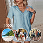 🎁 Hot Sale 49% RABATT ⏳ Neue Damen-Bluse mit kurzen Ärmeln 🔥 Oster-Rabattaktion!