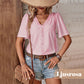 🎁 Hot Sale 49% RABATT ⏳ Neue Damen-Bluse mit kurzen Ärmeln 🔥 Oster-Rabattaktion!
