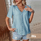 🎁 Hot Sale 49% RABATT ⏳ Neue Damen-Bluse mit kurzen Ärmeln 🔥 Oster-Rabattaktion!