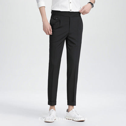 Herren High-End Sommer Casual Business Straight-leg Pants