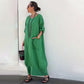 💥49% Rabatt für begrenzte Zeit💕Langes Patchwork-Kleid aus Baumwolle und Leinen