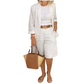 ⌛ Nur solange Vorrat reicht – danach regulärer Preis! Elegantes Set aus Leinenshorts und Blazer für Damen