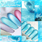 18 Farben Schimmernder Aquamarin Katzenaugen-Nagellack Gel