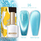 18 Farben Schimmernder Aquamarin Katzenaugen-Nagellack Gel