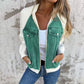 Neue modische kreative Denim-Spleißjacke für Damen