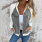 Neue modische kreative Denim-Spleißjacke für Damen
