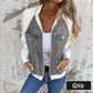 Neue modische kreative Denim-Spleißjacke für Damen