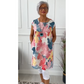 💕60%  RABATT - Lockeres knielanges Kleid mit Schmetterlingsdruck