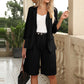 ⌛ Nur solange Vorrat reicht – danach regulärer Preis! Elegantes Set aus Leinenshorts und Blazer für Damen