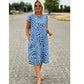 🌸Lässiges Boho-Vintage-Kleid mit Print🌈