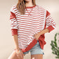 💥49% RABATT 💕Stilvolle Rundhals-Tops mit Streifen und Farbblockierung