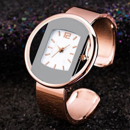 Women’s Elegant Simple Cuff Bracelet Watch