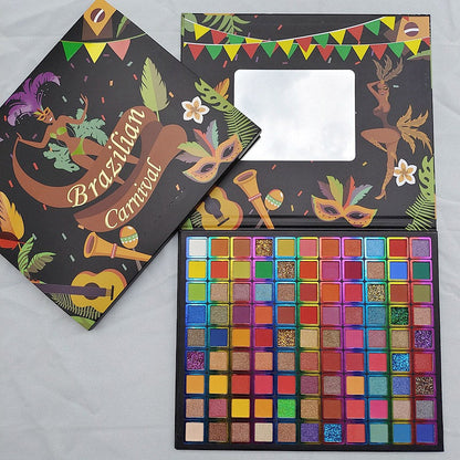 Langanhaltende große Lidschattenpalette mit 99 Farben