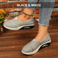🎁Kostenlose Lieferung⏳Stilvolle, bequeme Rundkappe Streifen Leinenschuhe