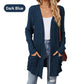 🍂Frühherbst-Specials 50% RABATT🥰Lässiger langärmeliger Strickmantel für Damen mit offener Vorderseite