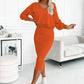 🌸Zweiteiliges Damen-Set aus ärmellosem Kleid und lockerem Pullover mit V-Ausschnitt