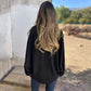 Elegantes einfarbiges Button-Up-Hemd für Damen