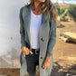 🧥🌸 Neuheiten – Mittellange Kapuzen-Strickjacke mit Taschen – bequem und vielseitig