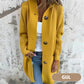 🧥🌸 Neuheiten – Mittellange Kapuzen-Strickjacke mit Taschen – bequem und vielseitig