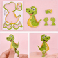 🦖Erzieherisches 3D-Cartoon-Puzzle