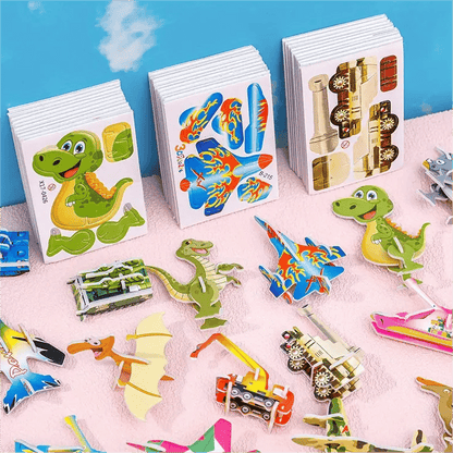 🦖Erzieherisches 3D-Cartoon-Puzzle