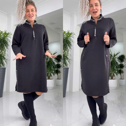 📢📢50%Rabatt!!!🎉✨Lässiges, lockeres, übergroßes Midikleid für Damen