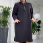 📢📢50%Rabatt!!!🎉✨Lässiges, lockeres, übergroßes Midikleid für Damen
