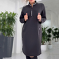 📢📢50%Rabatt!!!🎉✨Lässiges, lockeres, übergroßes Midikleid für Damen