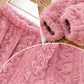 Das beste Geschenk! Thermische und bequeme Pyjamahose aus Kunstplüsch für Damen