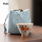 Klassisch bemalte, glatte, glasierte Keramik-Teetasse