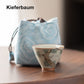 Klassisch bemalte, glatte, glasierte Keramik-Teetasse