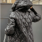 Kostenlose Lieferung-Frauen sagten, Patchwork-Baumwolljacke mit Kapuze für Herbst und Winter