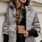 Kostenlose Lieferung-Frauen sagten, Patchwork-Baumwolljacke mit Kapuze für Herbst und Winter