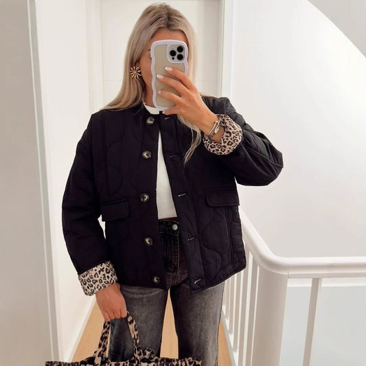 ❄️Winterschlussverkauf 49% Rabatt🔥Damenmode Warm Button Down Cropped Jacke